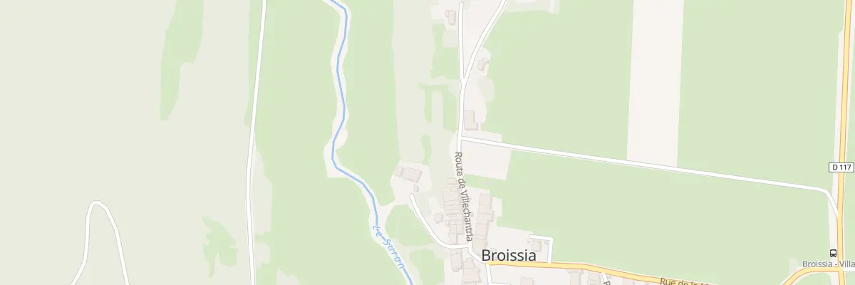 Plan du 15 Rte de Villechantria à Broissia