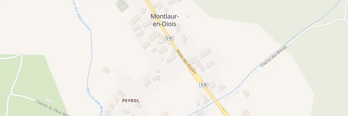 Plan du 1590 Rte des Noyers à Montlaur-en-Diois
