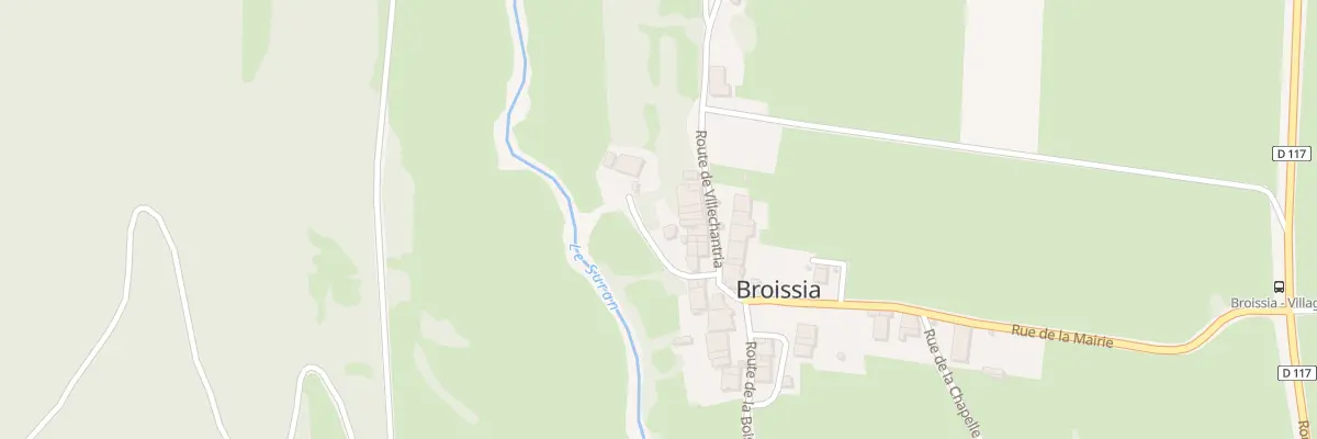 Plan du 6 Rue du Moulin à Broissia