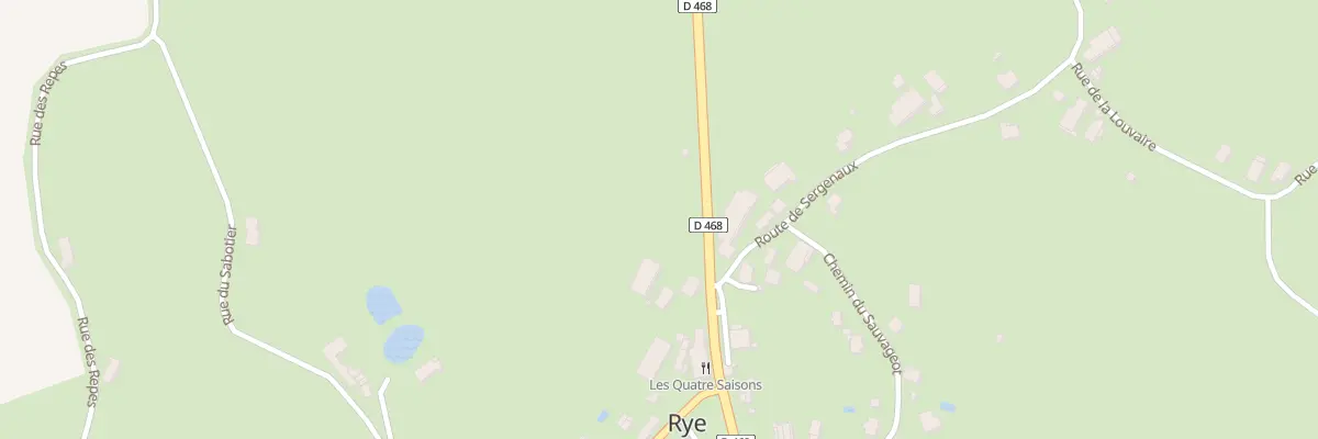 Plan du 13 Rte de Dijon à Rye