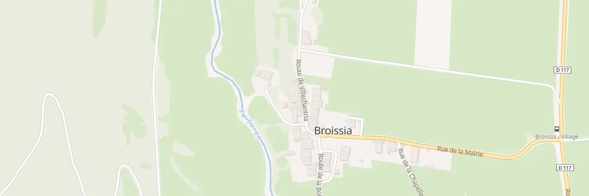 Plan du 11 Rte de Villechantria à Broissia