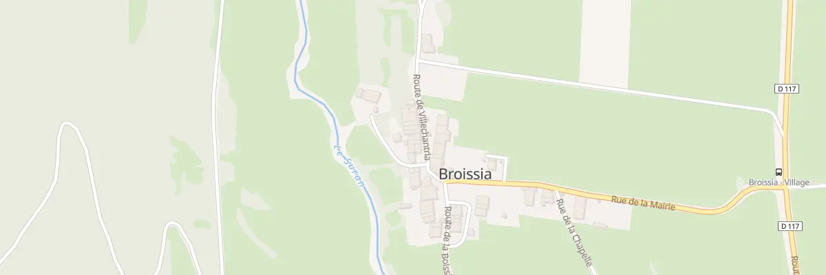 Plan du 7 Rte de Villechantria à Broissia