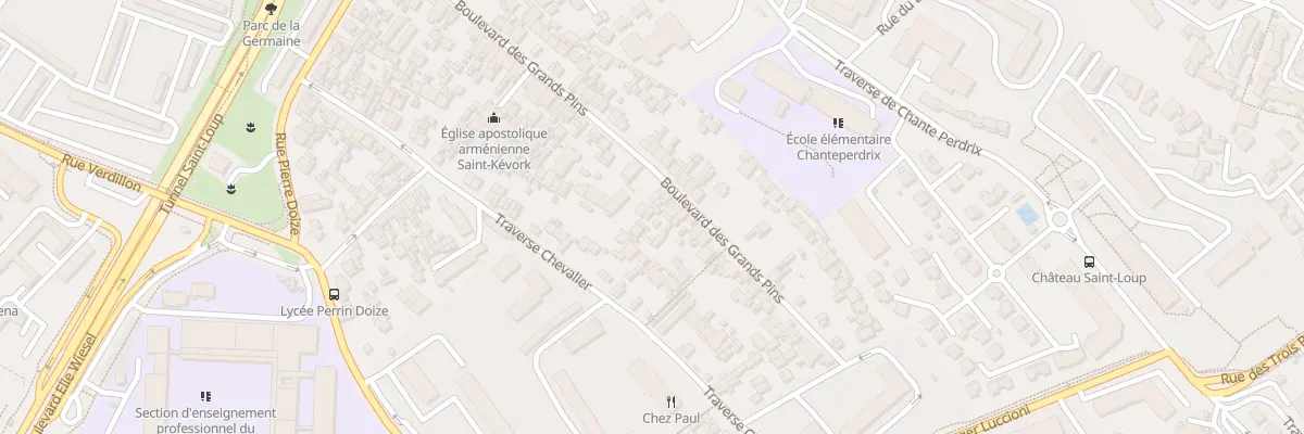 Plan du 82 Bd des Grands Pins à Marseille 10e Arrondissement