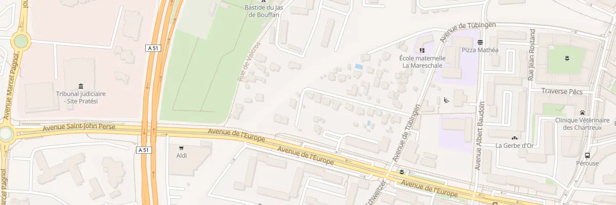 Plan du 22 Bd Bruno de Mareschal à Aix-en-Provence