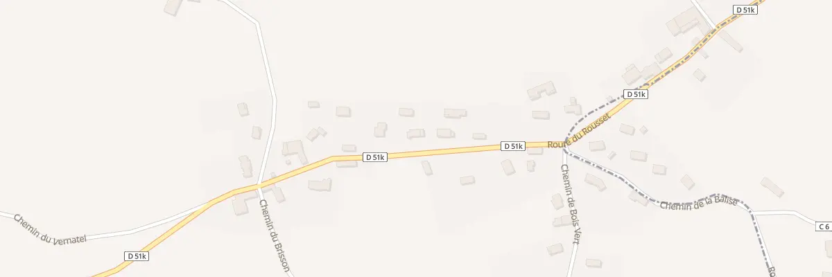 Plan du 132 Rte du Rousset à Doissin