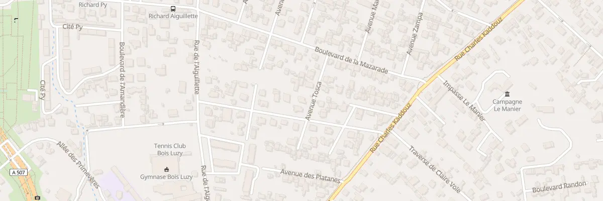 Plan du 6 Av Tosca à Marseille 12e Arrondissement