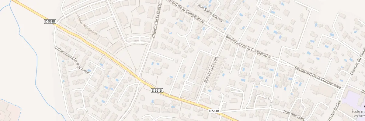 Plan du 460 Av de la République au Puy-Sainte-Réparade