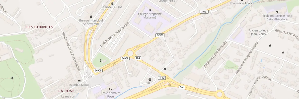 Plan du 12 Av de la Croix Rouge à Marseille 13e Arrondissement