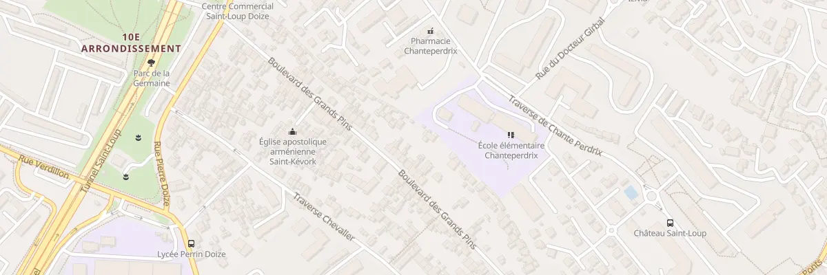 Plan du 65 Bd des Grands Pins à Marseille 10e Arrondissement