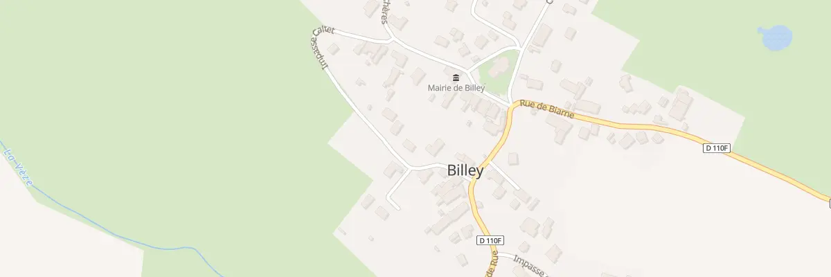 Plan du 6 Rue de la Prairie à Billey