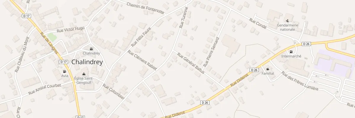 Plan du 30 Rue Turenne à Chalindrey
