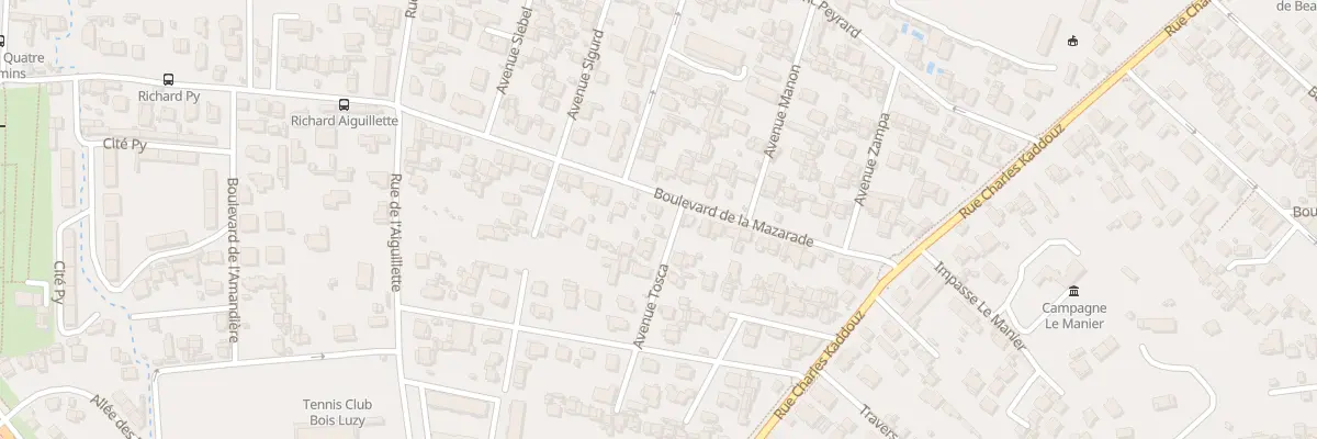 Plan du 46 Bd de la Mazarade à Marseille 12e Arrondissement
