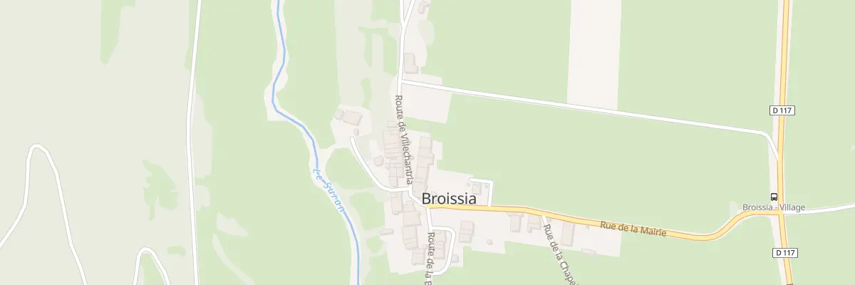 Plan du 8 Rte de Villechantria à Broissia