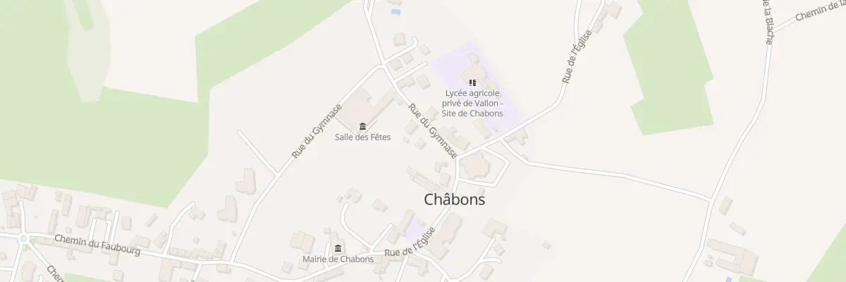 Plan du 30 Rue du Gymnase à Châbons