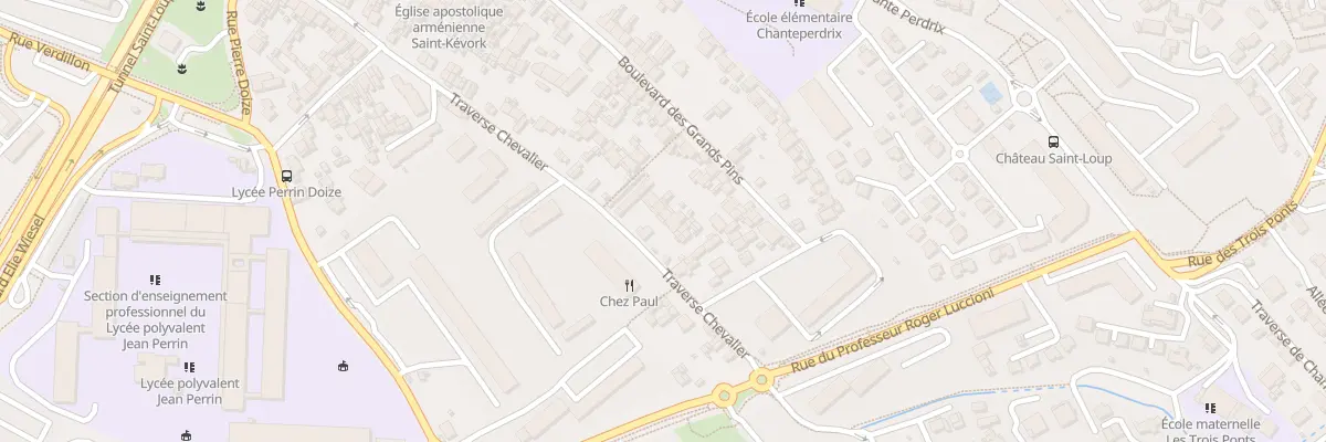 Plan du 99 Tra Chevalier à Marseille 10e Arrondissement