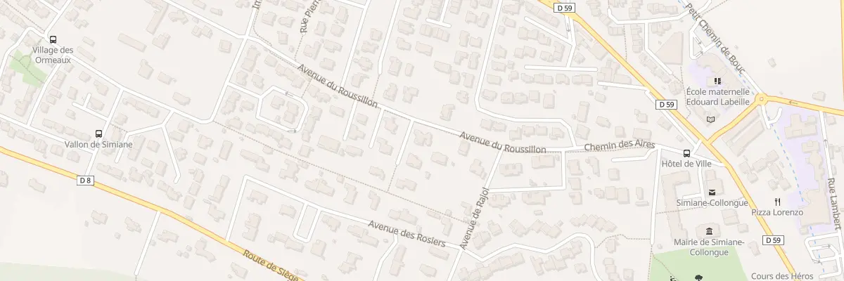 Plan du 351 Av du Roussillon à Simiane-Collongue