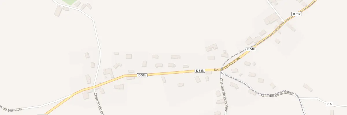 Plan du 128 Rte du Rousset à Doissin