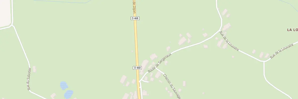 Plan du 1 Rte de Sergenaux à Rye