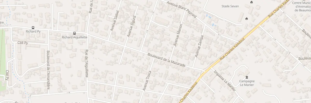 Plan du 47 Bd de la Mazarade à Marseille 12e Arrondissement