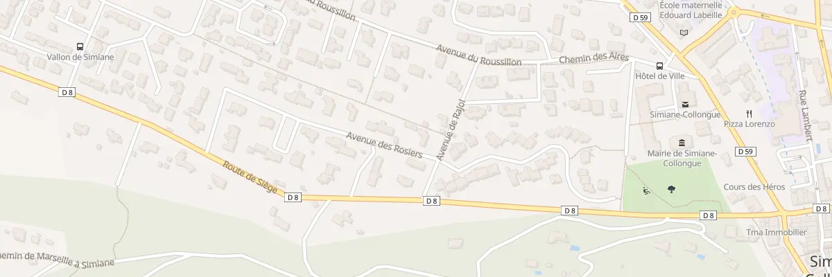 Plan du 20 Av des Rosiers à Simiane-Collongue