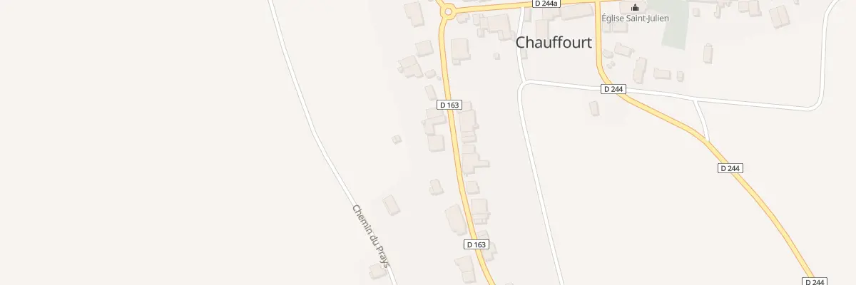 Plan du 14 Rue de la Fontaine à Chauffourt