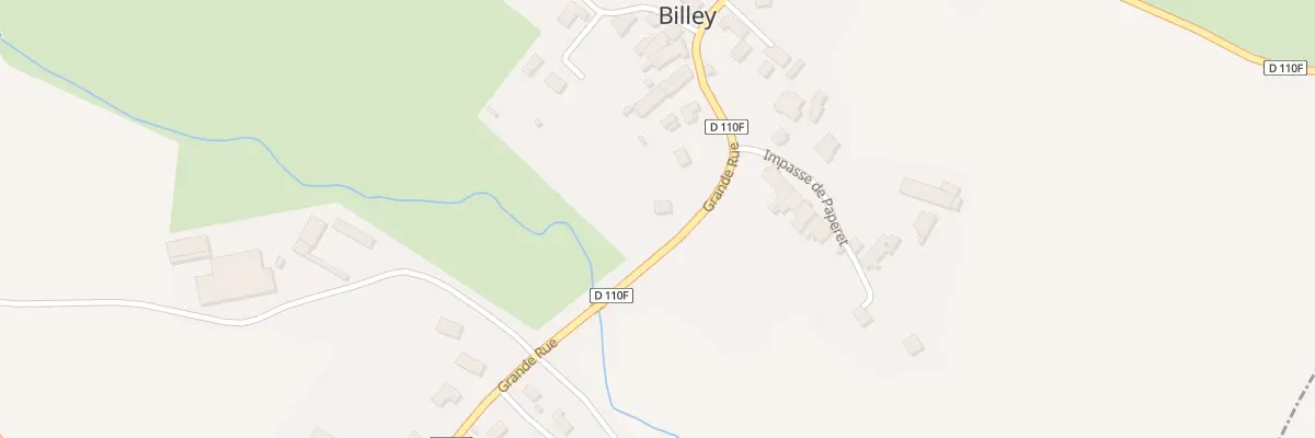 Plan du 10 Grande Rue à Billey