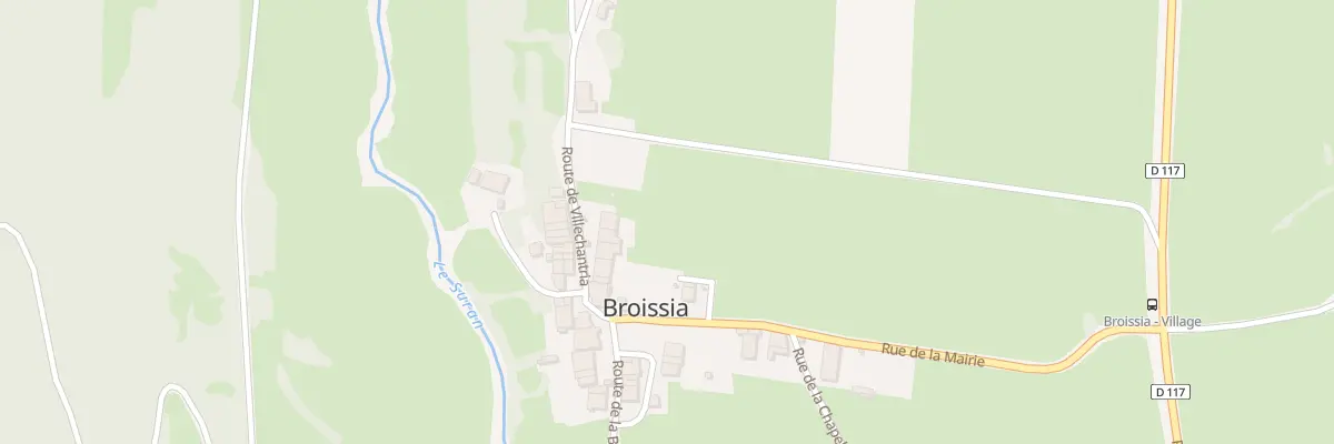 Plan du 10 Rte de Villechantria à Broissia