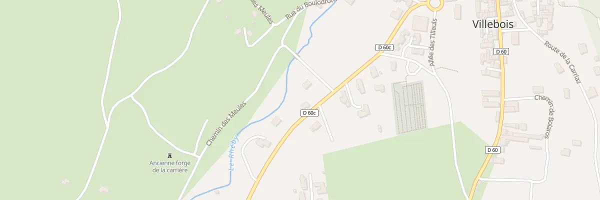 Plan du 280 Rte de la Gare à Villebois