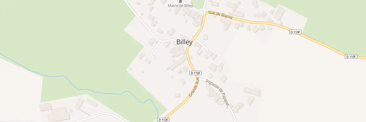Plan du 6 Grande Rue à Billey