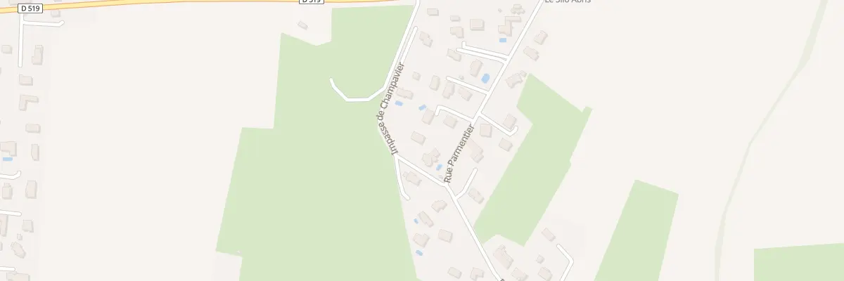 Plan du 645 Rue Parmentier à Izeaux
