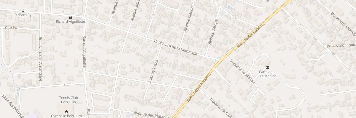Plan du 62 Bd de la Mazarade à Marseille 12e Arrondissement