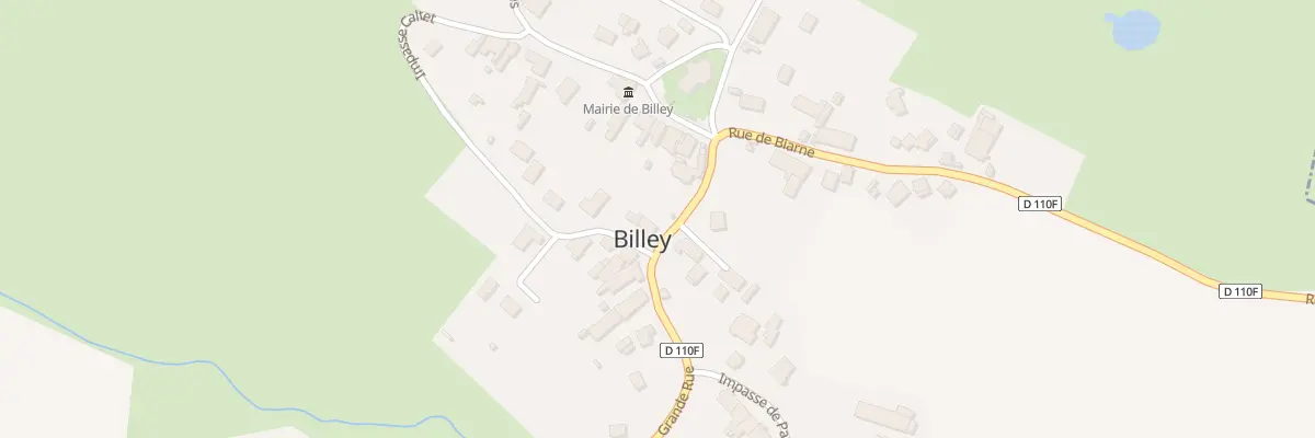 Plan du 2 Rue de la Prairie à Billey