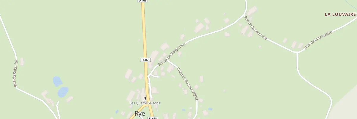 Plan du 6 Rte de Sergenaux à Rye