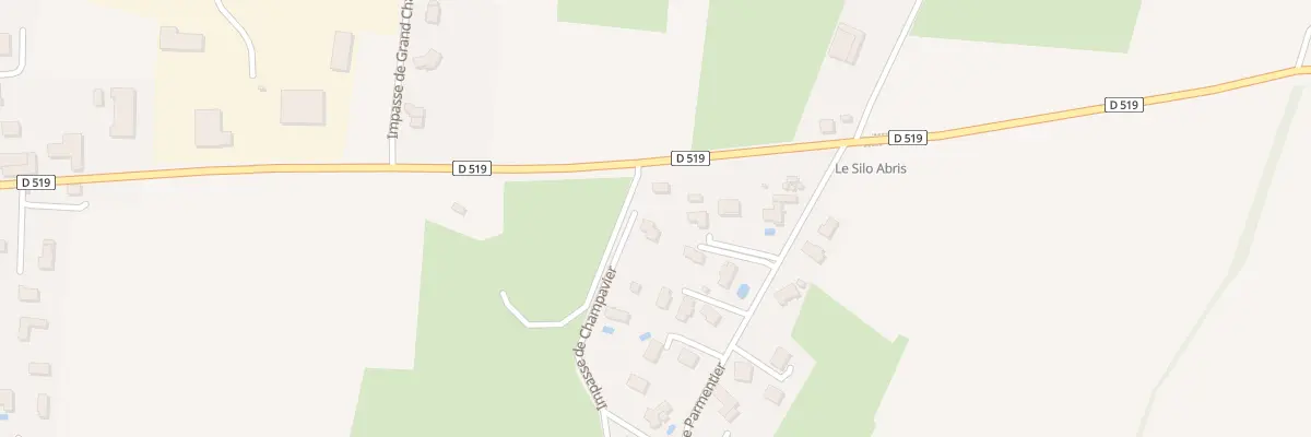 Plan du 635 Rue Parmentier à Izeaux