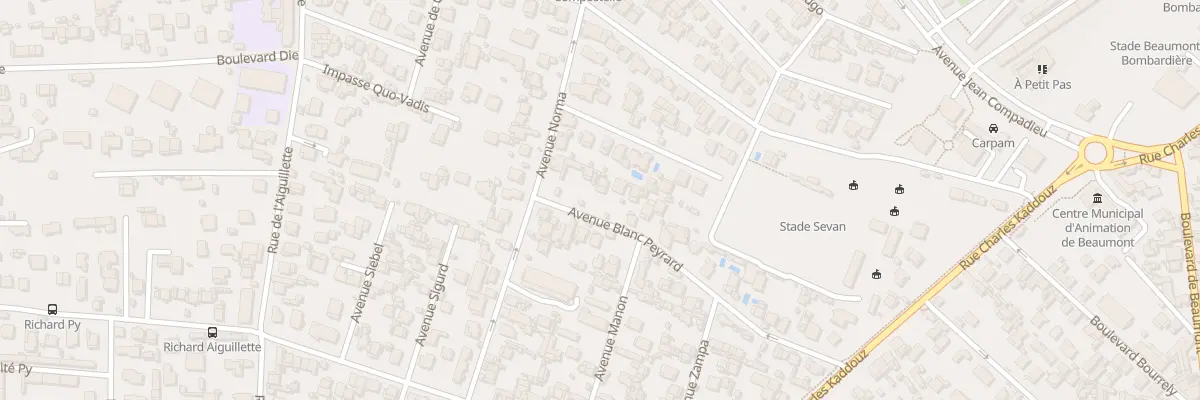 Plan du 13B Av Blanc - Peyrard à Marseille 12e Arrondissement