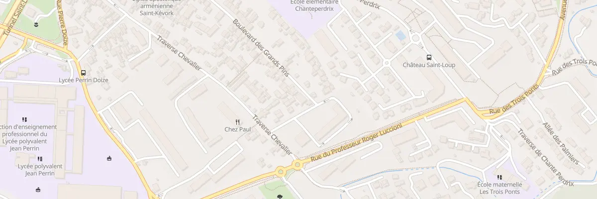 Plan du 120 Bd des Grands Pins à Marseille 10e Arrondissement
