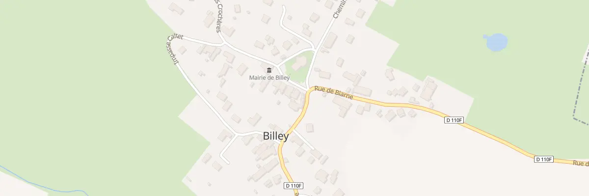 Plan du 1 Pl de l’Eglise à Billey