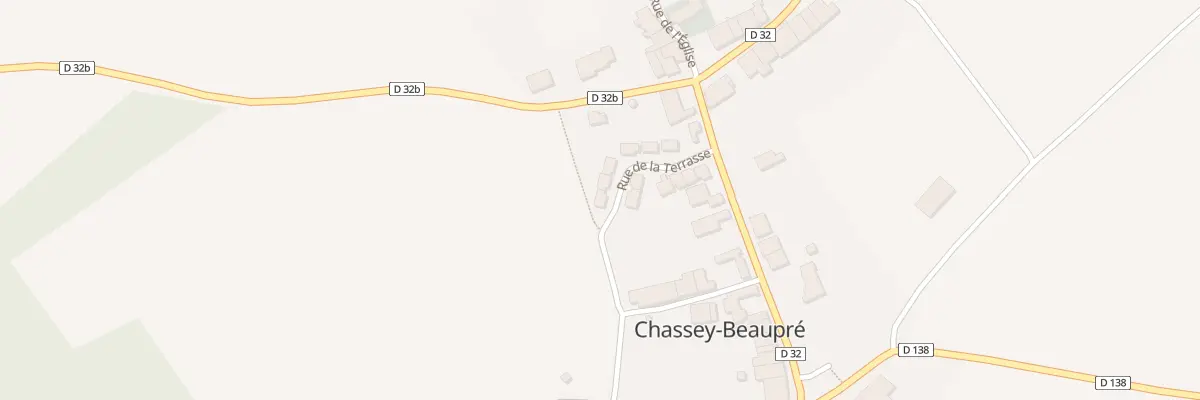 Plan du 14 Rue de la Terrasse à Chassey-Beaupré