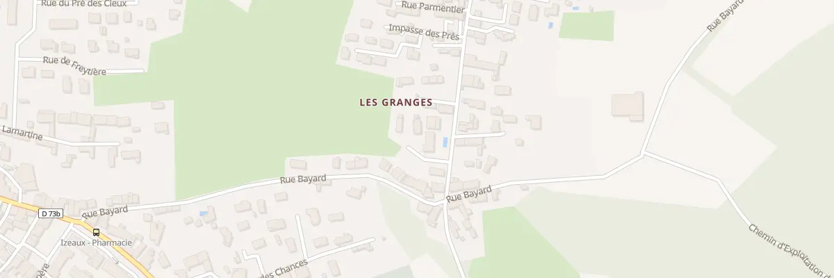 Plan du 25 Rue Parmentier à Izeaux