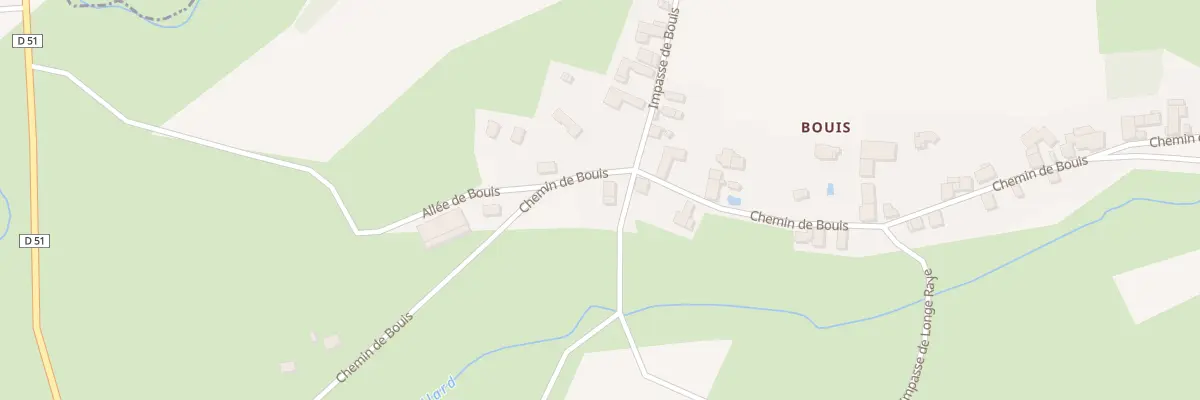 Plan du 54 Che de Bouis à Doissin