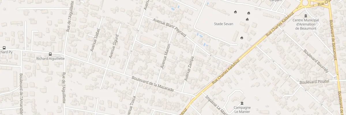 Plan du 12 Av Manon à Marseille 12e Arrondissement