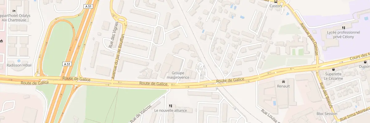 Plan du 22B Rte de Galice à Aix-en-Provence