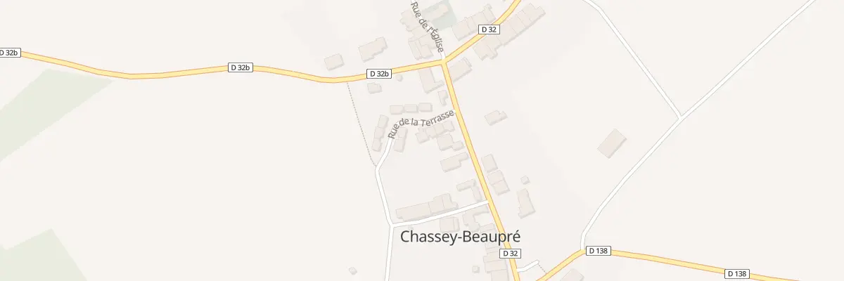 Plan du 1 Rue de la Terrasse à Chassey-Beaupré