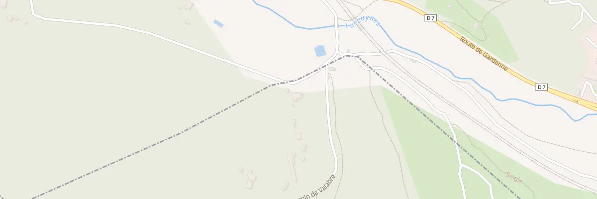 Plan du 1379 Che de Valabre à Bouc-Bel-Air