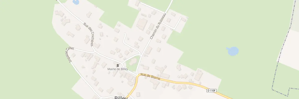 Plan du 2 Che du Ruisseau à Billey