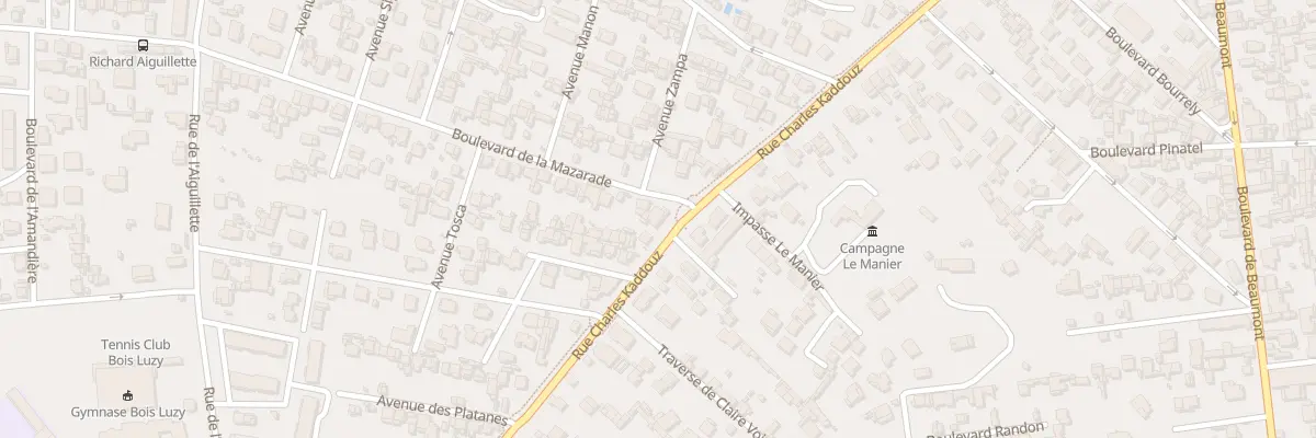 Plan du 88 Bd de la Mazarade à Marseille 12e Arrondissement