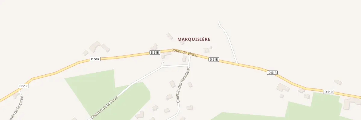 Plan du 71 Che de la Serve à Doissin