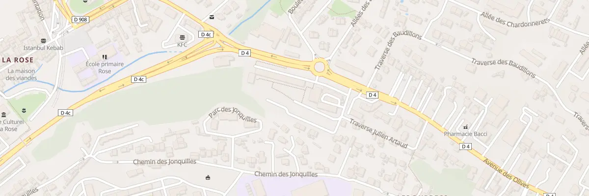 Plan du 46 Av des Olives à Marseille 13e Arrondissement
