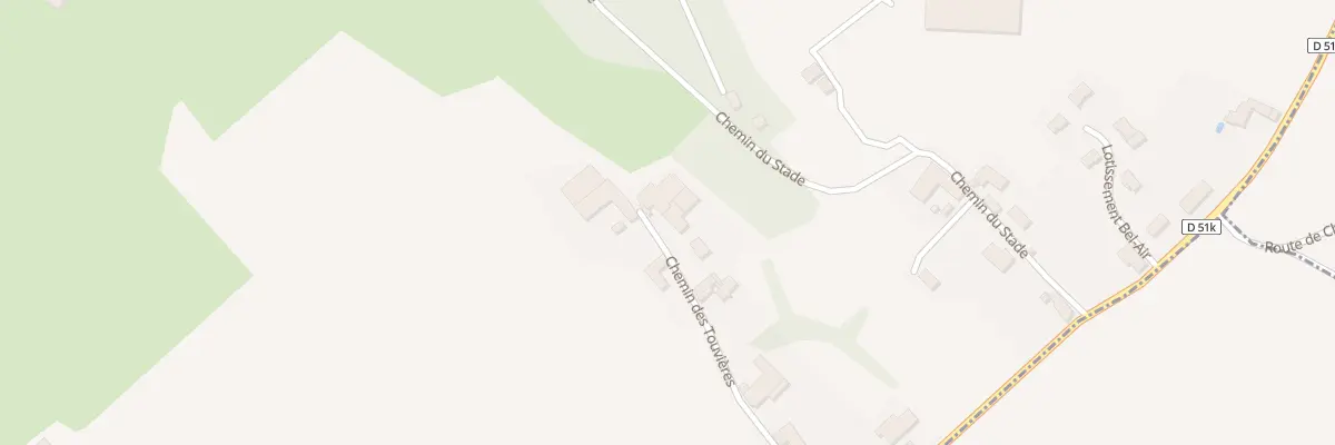 Plan du 26 Che des Touvières à Doissin