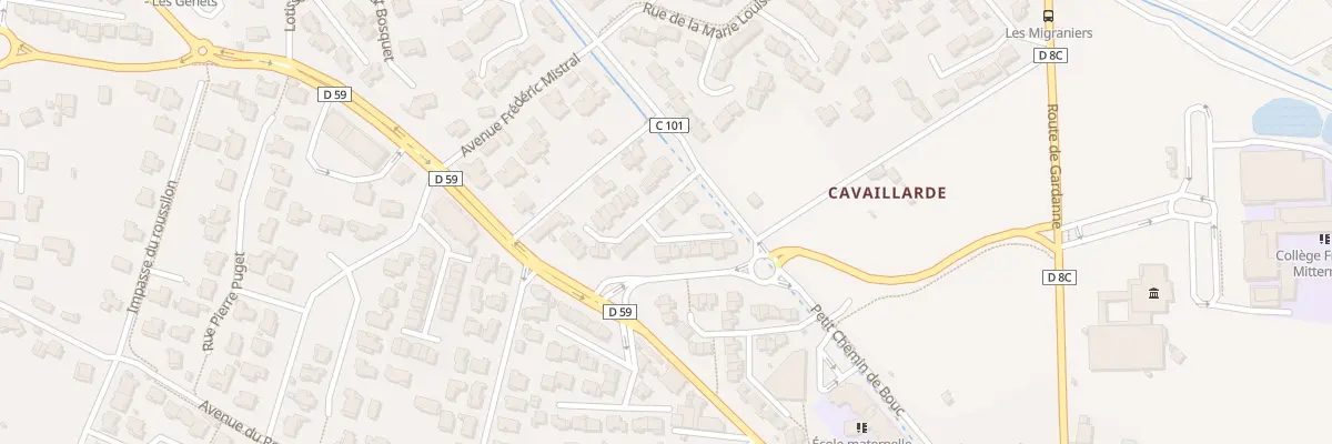 Plan du 283 Che Petit Chemin de Bouc à Simiane-Collongue